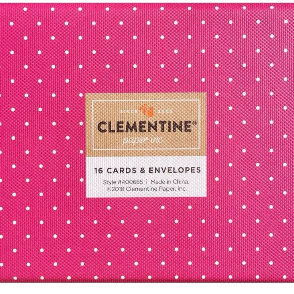 Clementine Paper Dog Thank You Cards Boxed Set 16
